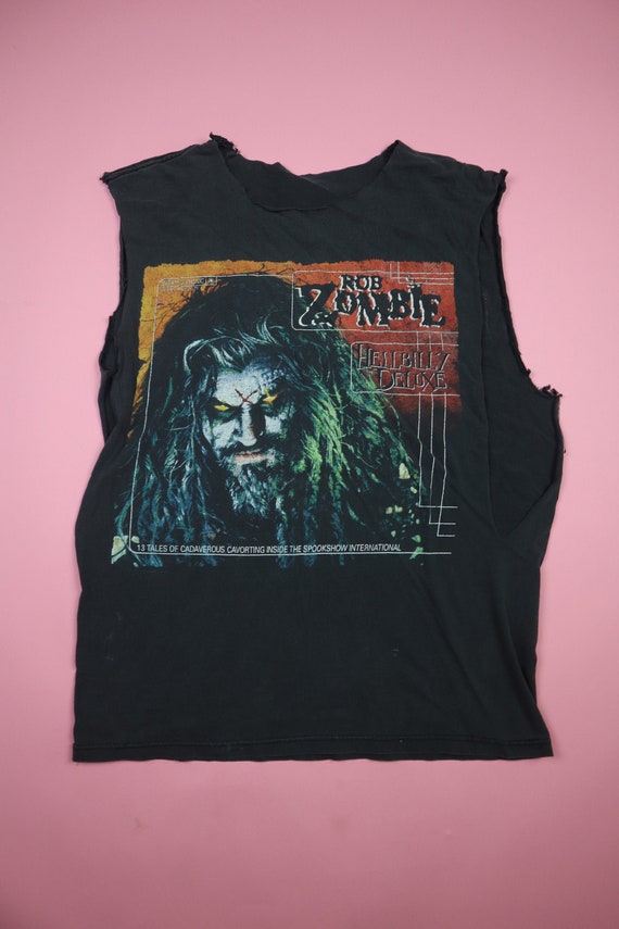 Rob Zombie Hellbilly Deluxe 1998 Vintage Cut Off T