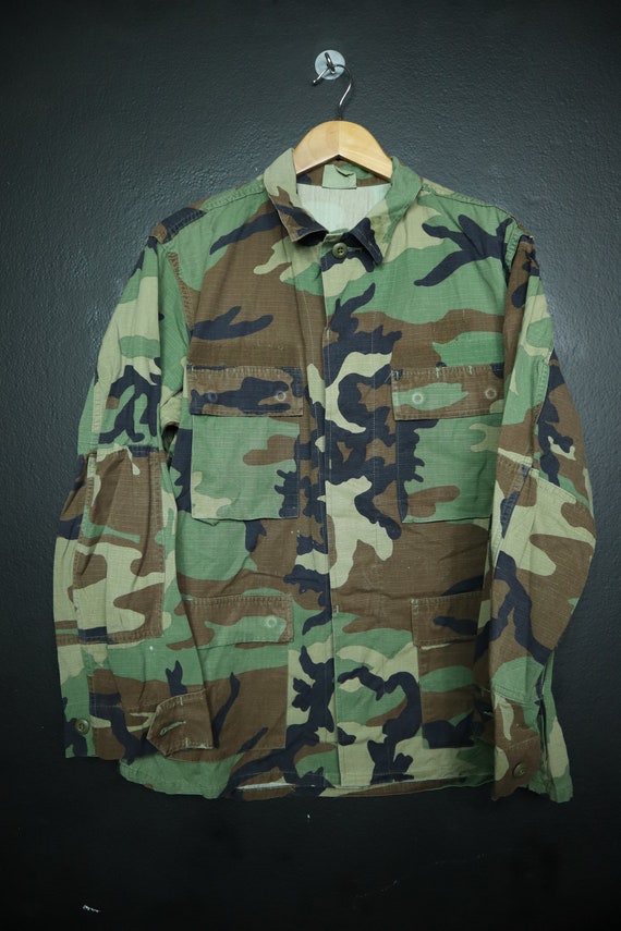 Vintage Camouflage Army Jacket