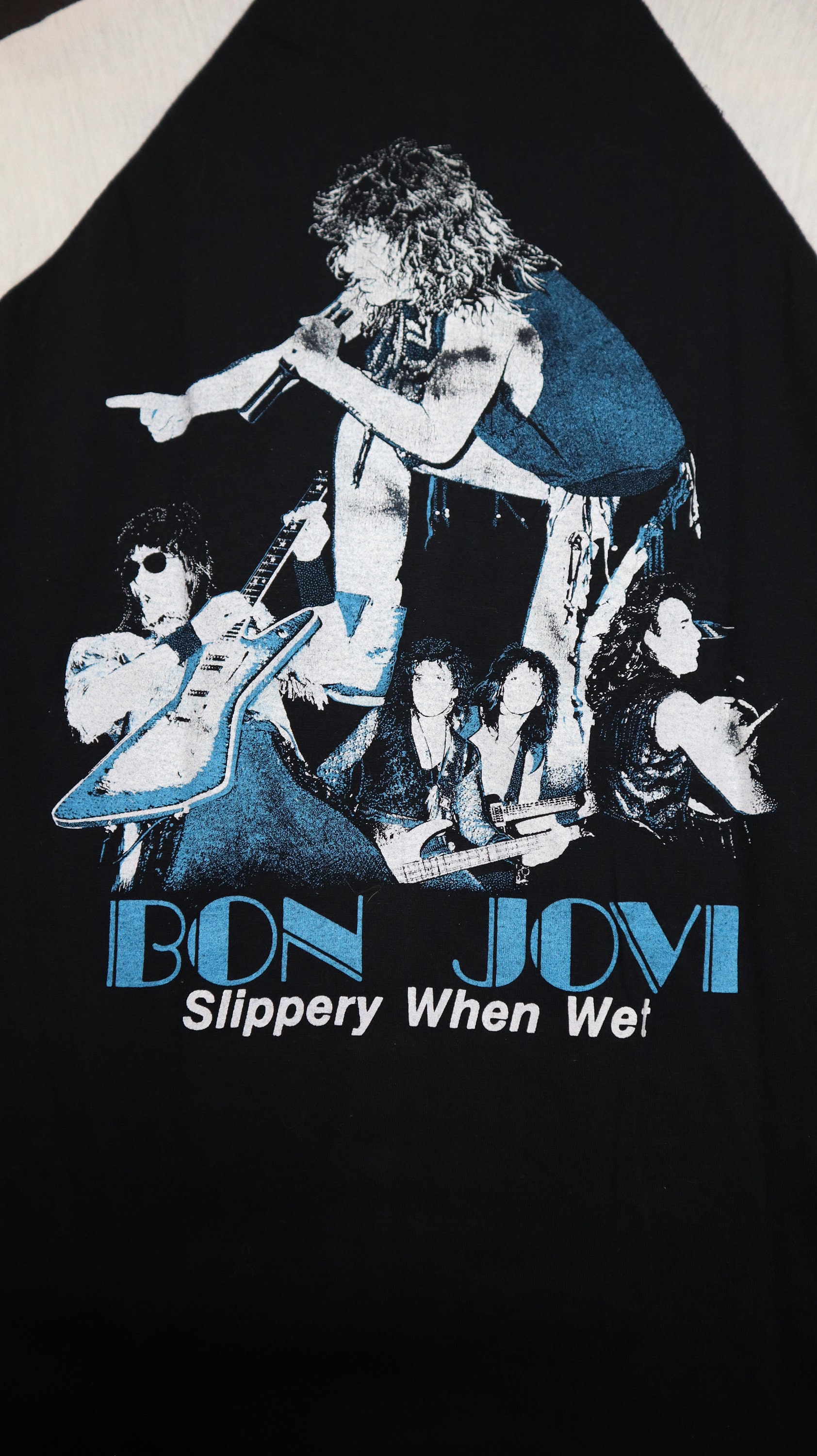Maglietta Bon Jovi Slippery When Wet - Nera Unisex - Taglie Disponibili - D295 - Foto 2