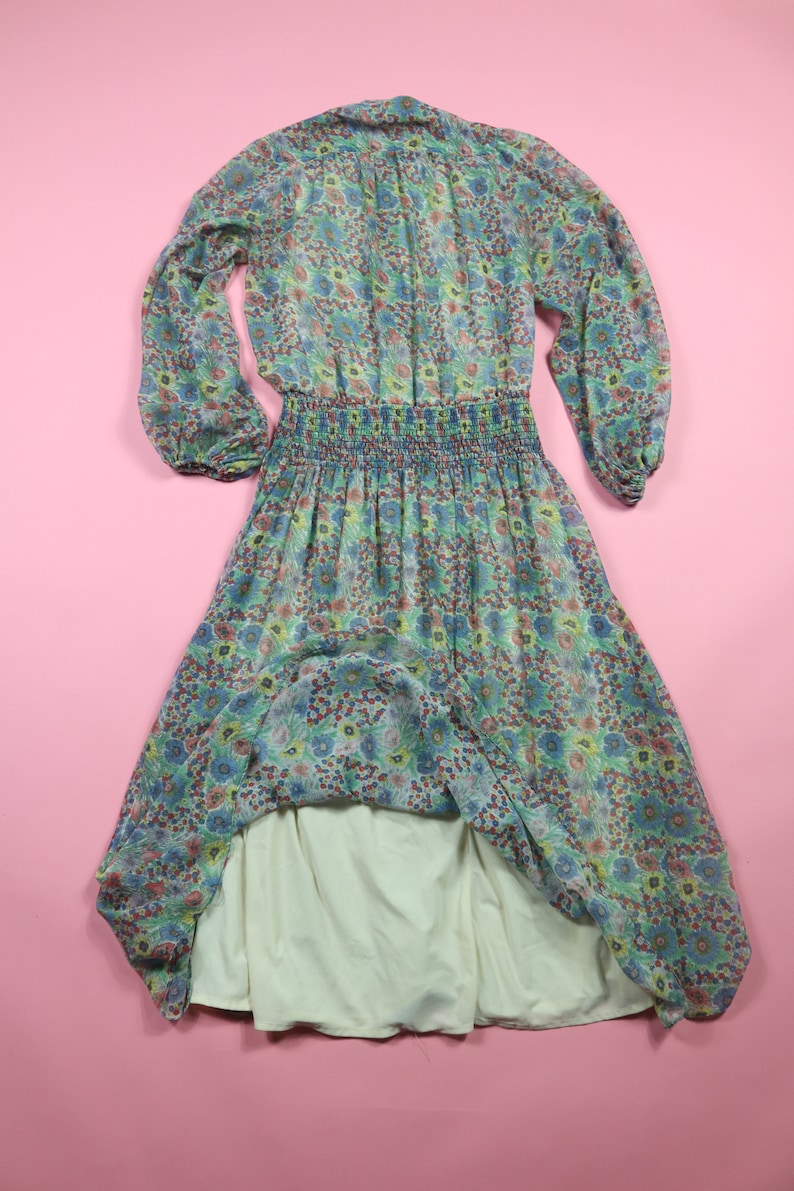 Jonathan Logan Floral 1970s Vintage Dress