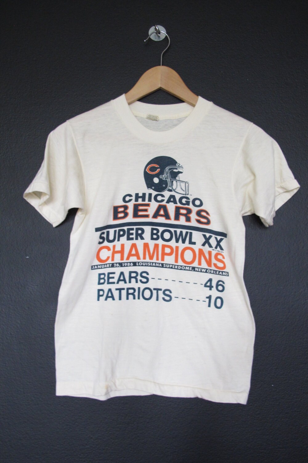 Chicago Bears Superbowl XX 1986 vintage Tshirt