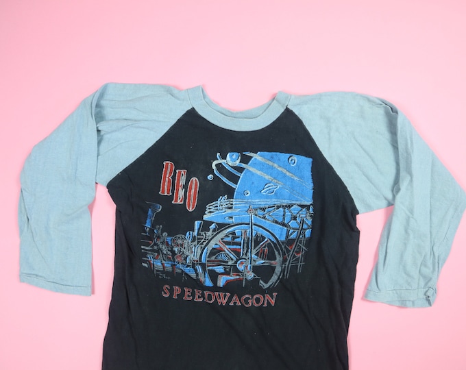 REO Speedwagon Tour 1985 vintage raglan baseball Tshirt