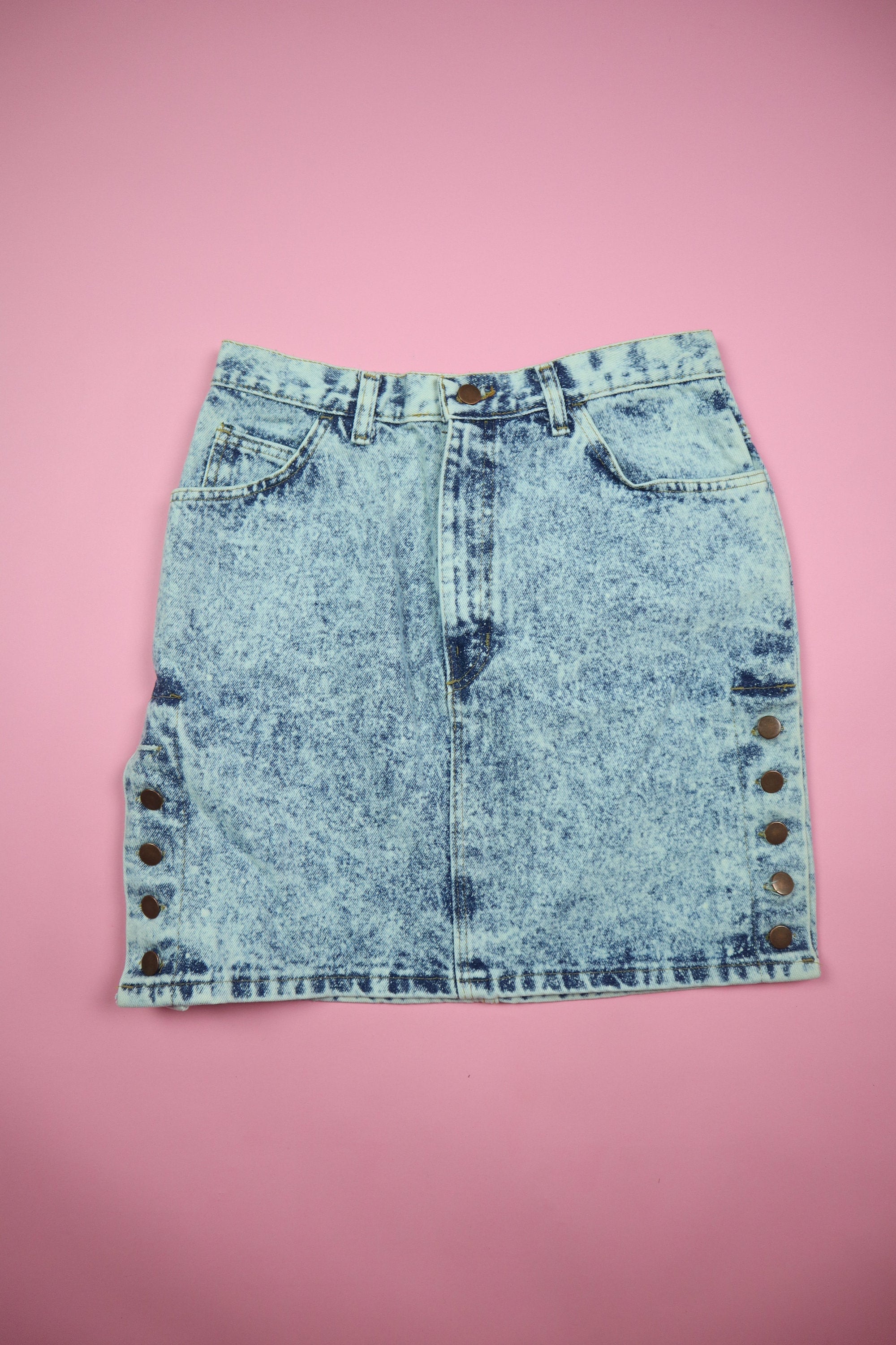 Ganni | Acid Wash Denim Mini Skirt | INTERMIX®