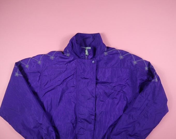 Purple Passports 1990's Vintage Nylon Jacket