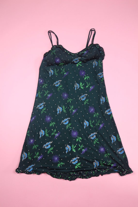 Y2K Baby Doll Flowers 1990's Vintage Dress