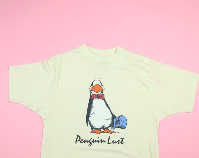 Penguin Lust Bloom County 1980s vintage Tshirt