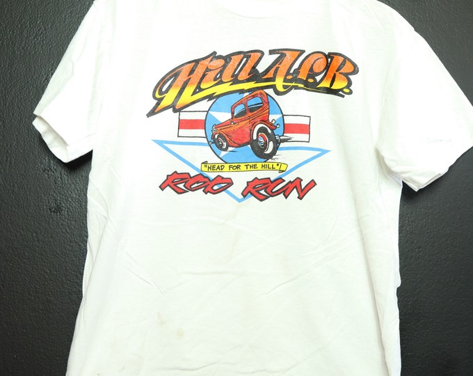 Hot Rod Head for the Hills 1990's vintage Tshirt