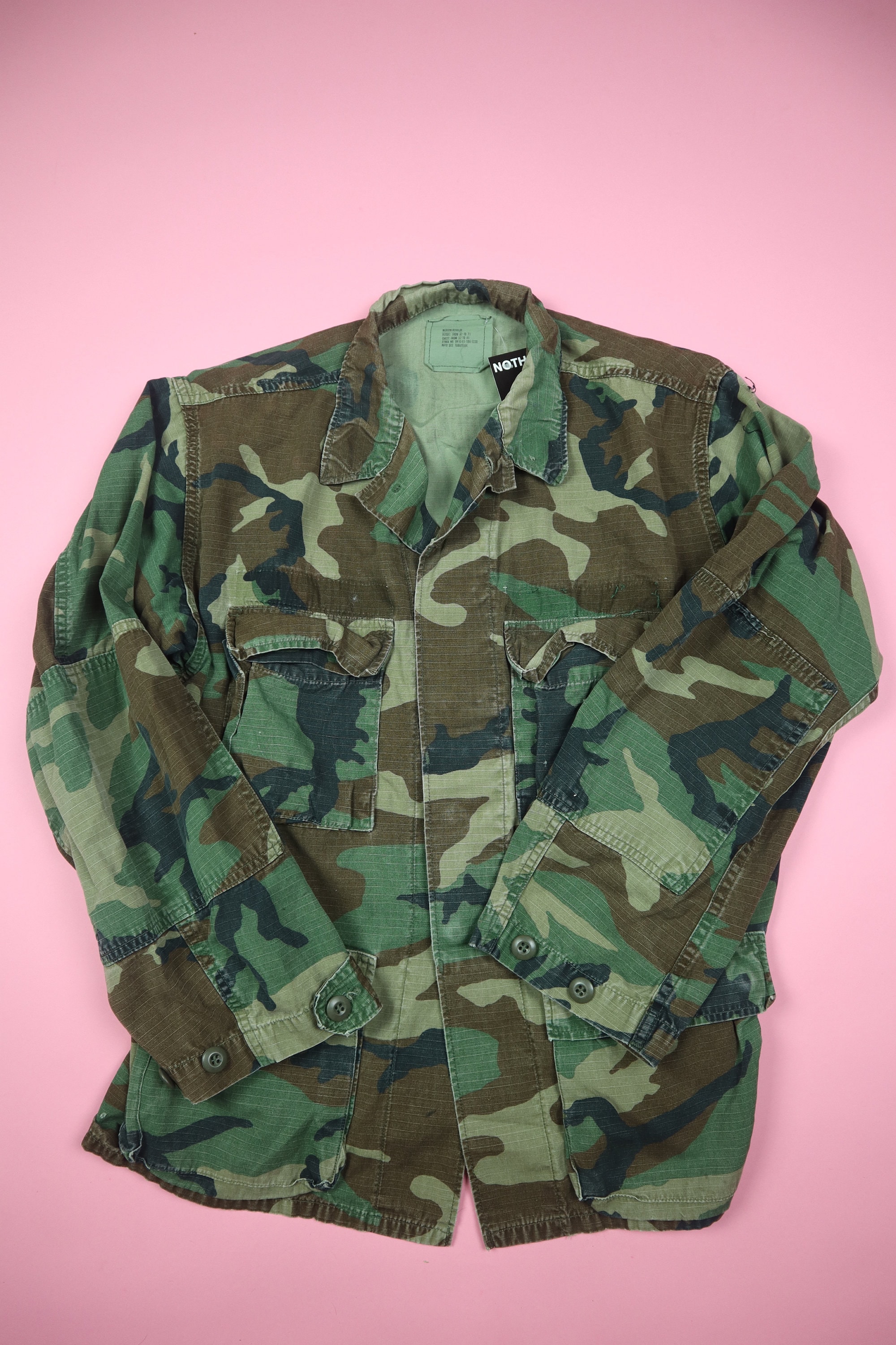 Vintage Camouflage Army Jacket