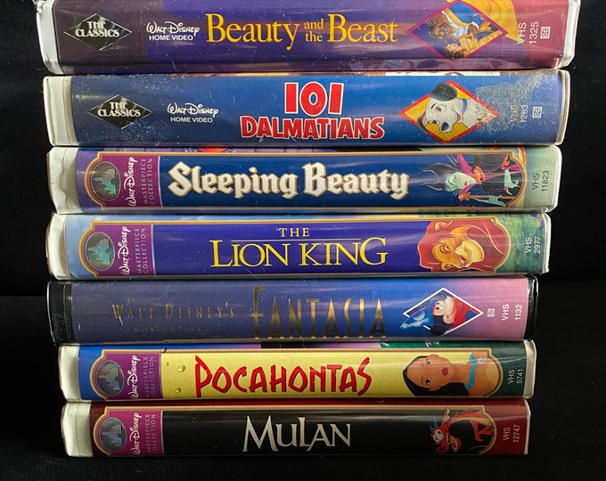 Choose One Or More! Disney 1990's Vintage Movie VHS
