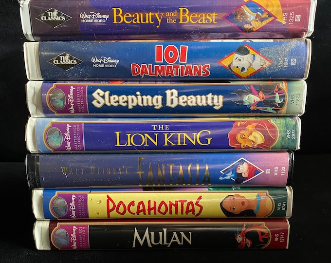 Choose One Or More! Disney 1990's Vintage Movie VHS