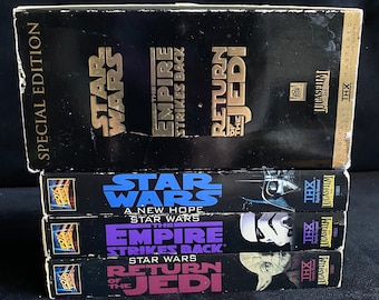 Wähle einen oder mehrere! Star Wars Boxset 1990er Jahre Vintage Film VHS
