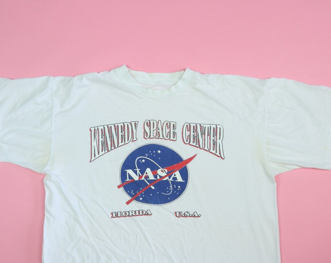 NASA Kennedy Space Center Florida 1990s Vintage Tshirt