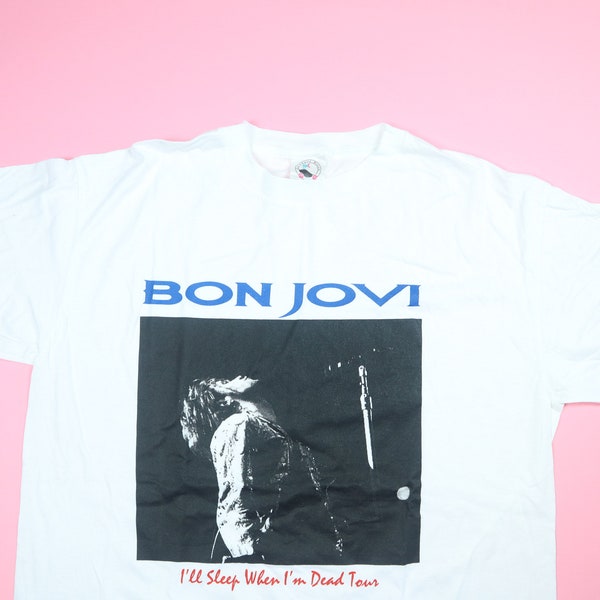 Bon Jovi I'll Sleep When I'm Dead tour 1993 vintage Tshirt
