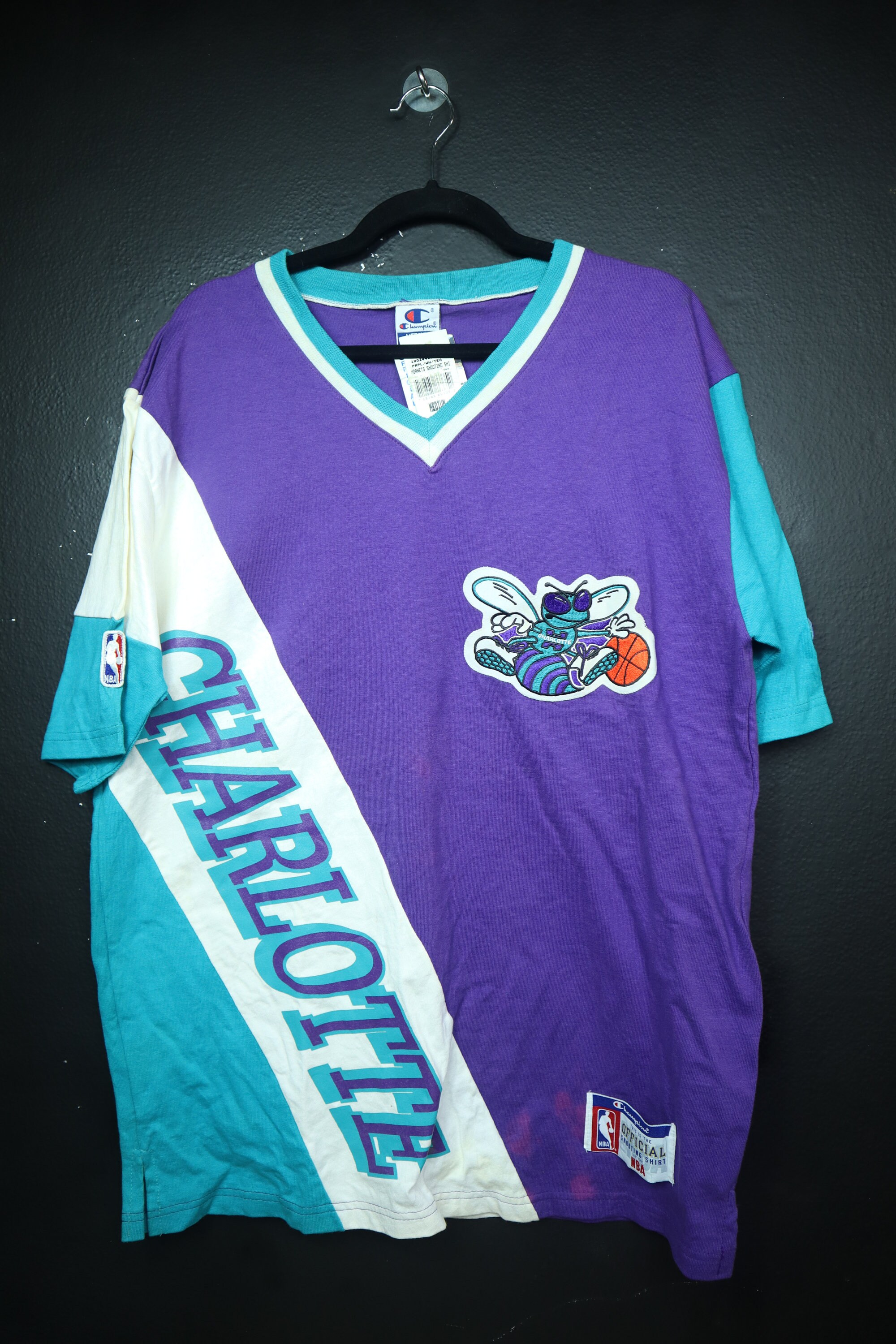 charlotte hornets shooting shirt