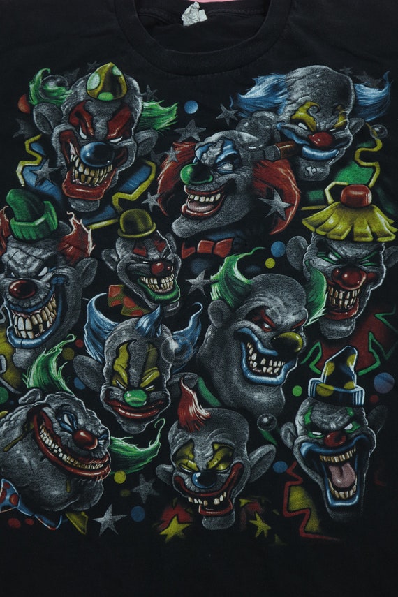 Creepy Killer Clowns 1990s vintage Tshirt - image 3