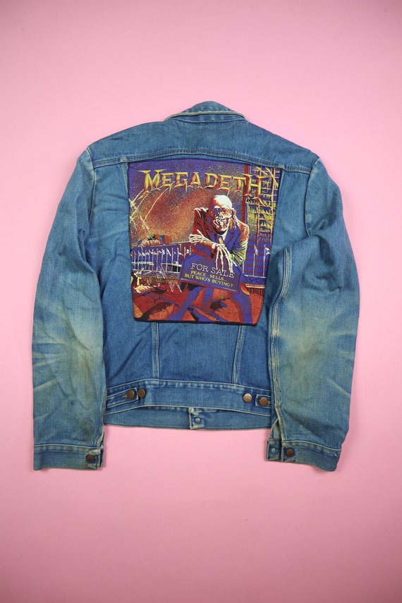 Wrangler Megadeth Faded 1990's Vintage Denim Jacke