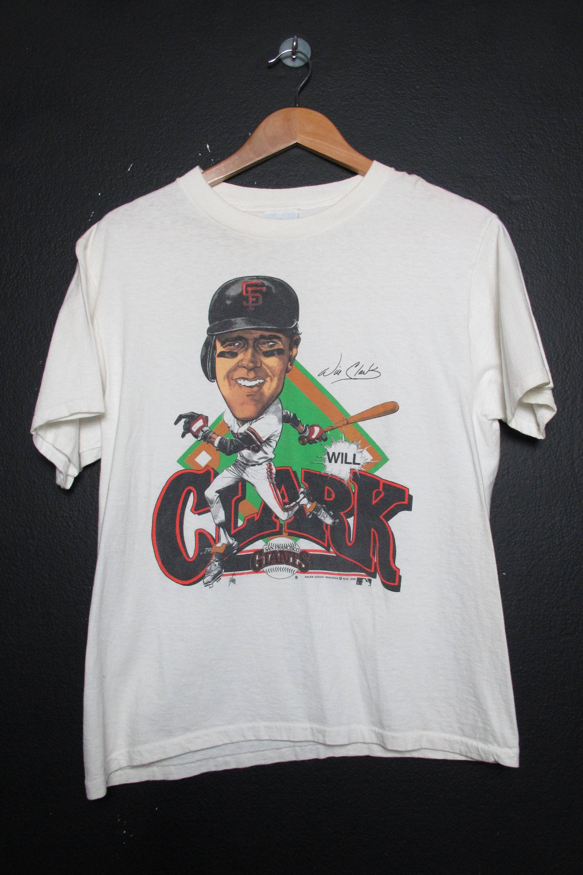 MLB San Francisco Giants Will Clark 1989 vintage Tshirt.