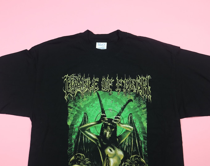 Cradle of Filth  God Bless Satan Caress 2001 Vintage Tshirt