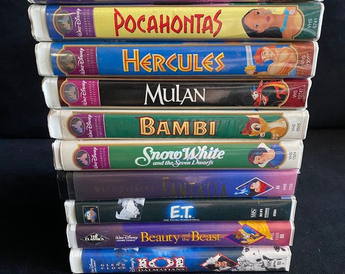 Choose One Or More! Disney 1990's Vintage Movie VHS