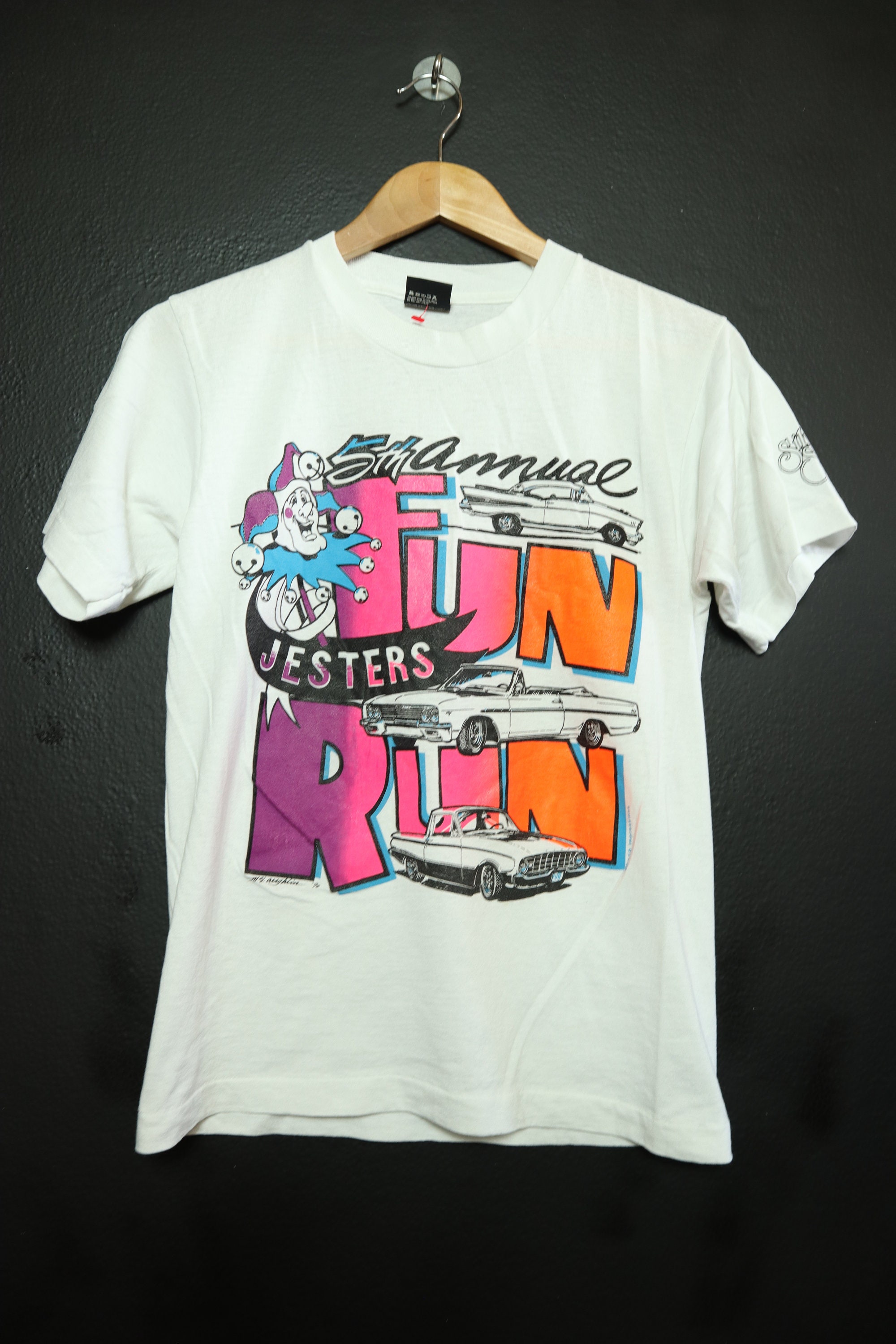 Fun Run Neon 1990 vintage Tshirt