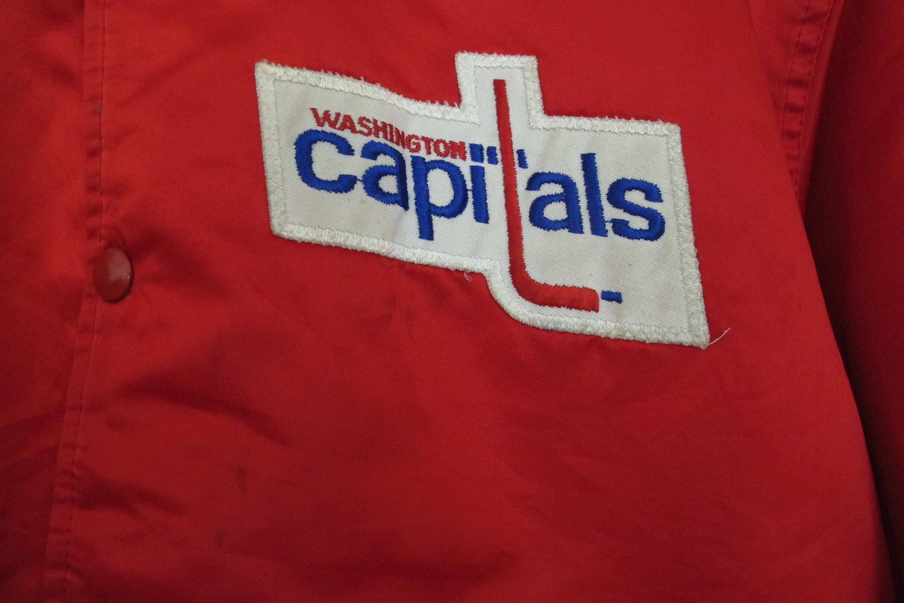 Vintage NHL Starter Jacket Washington Capitals Patches Mens XL 