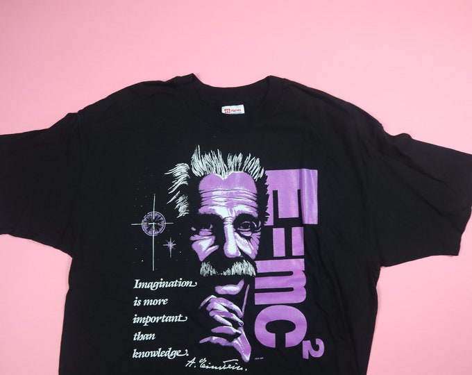 Albert Einstein Imagination National Atomic Museum 1990s Vintage Tshirt