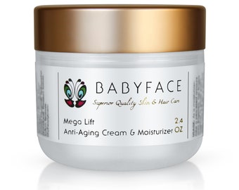 Babyface Mega Lift All-In-One Daily Moisturizer Anti-Aging Cream, 2.4 oz