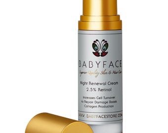 Babyface Night Renewal Cream All-Trans Encapsulated Retinol for Firming, Pores & Anti Aging