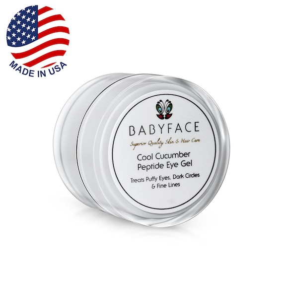 Babyface Cool Cucumber Eye Gel with Peptides, Licorice, Stem Cells, Dark Circles, Puffiness 1.5 oz.