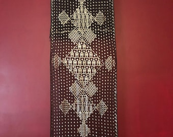 22 Temple Egyptian Assuit Med Weight Shawl Black Silver Bellydance, Egyptian Revival, Gatsby 1920&#39;s