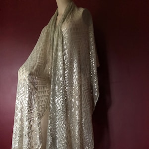 ART DECO DREAMSCAPE Egyptian Vintage Assuit Wedding Piano Shawl  1930&#39;s  Egyptian revival   bellydance assuit  Fashionista