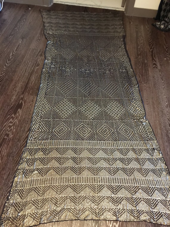 Fascinating Egyptian Vintage Assuit  Piano Shawl 1