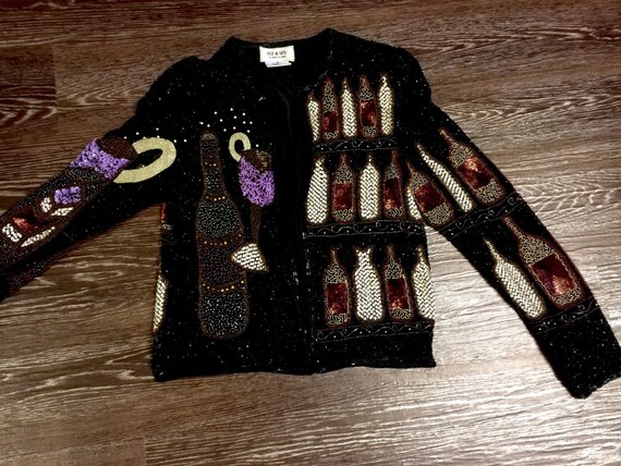 VINTAGE all sequin and beaded jacket, Stunning, l… - image 3