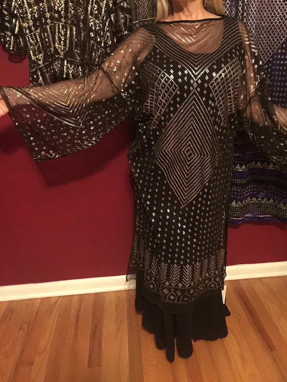 1920s Egyptian Revival Dress ASSUIT DRESS!   Art … - image 2