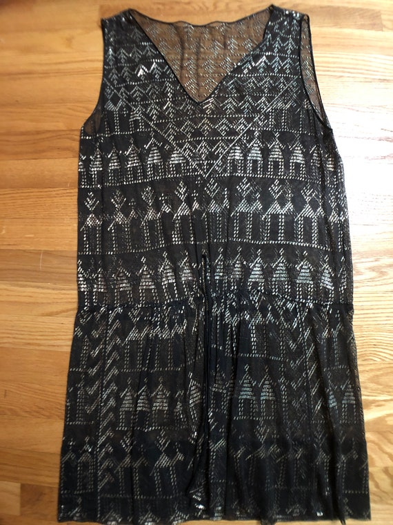 Black Vintage  Egyptian Assuit Dress 1920's Flapp… - image 9