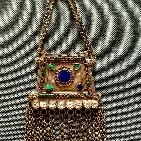 X-LONG Vintage Turkmen Double Pendant