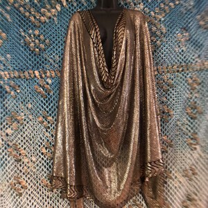 Grand Dame 3 SOLID SILVER Heavy Egyptian Assuit Piano shawl Excellent Vintage Condition Heavy Assuit image 2