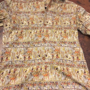 Egyptian Vintage Shirt Heavy Cotton Child Lg /Adult small Quality/ filled with Ancient Egyptian hieroglyphs.