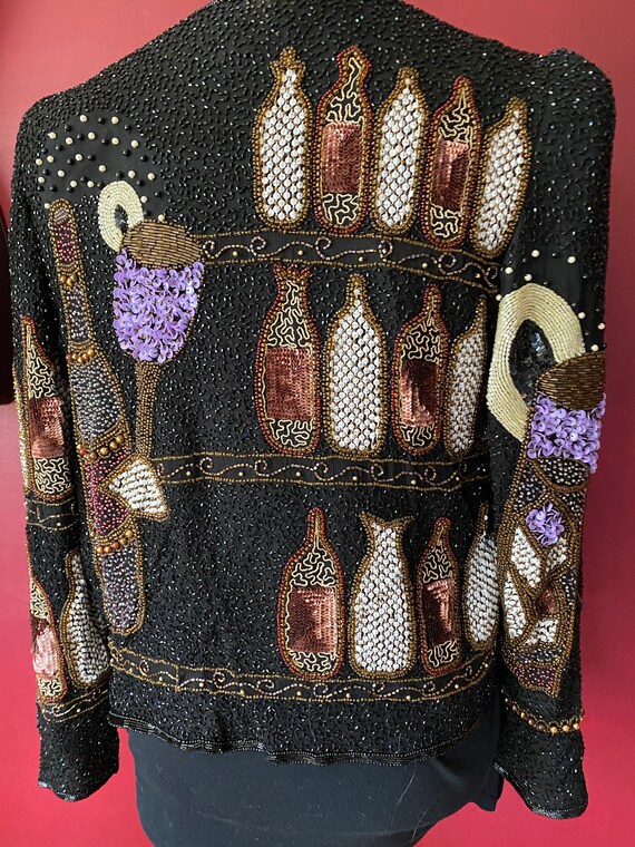 VINTAGE all sequin and beaded jacket, Stunning, l… - image 10