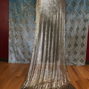 Grand Dame 3 SOLID SILVER Heavy Egyptian Assuit Piano shawl Excellent Vintage Condition Heavy Assuit image 4