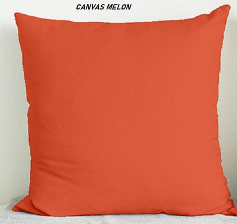 Sunbrella Pillows Cultivate Breeze Melon Navy Cyan Etsy