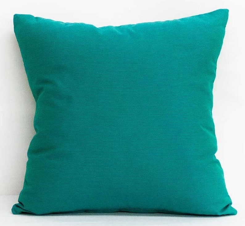 Sunbrella Pillows Cultivate Breeze Melon Navy Cyan Etsy