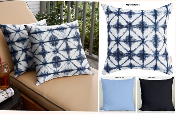 Blue clearance sunbrella pillows