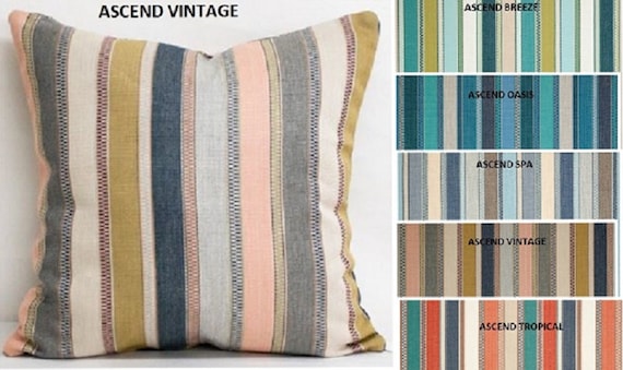 Sunbrella Ascend Pillows, Spa, Breeze, Tropical, Vintage, Oasis