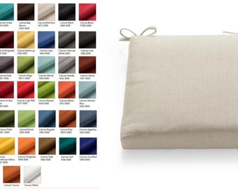 Replacement Sunbrella Cushion Covers (no inserts), Canvas Element collection 2.5" thick with ties