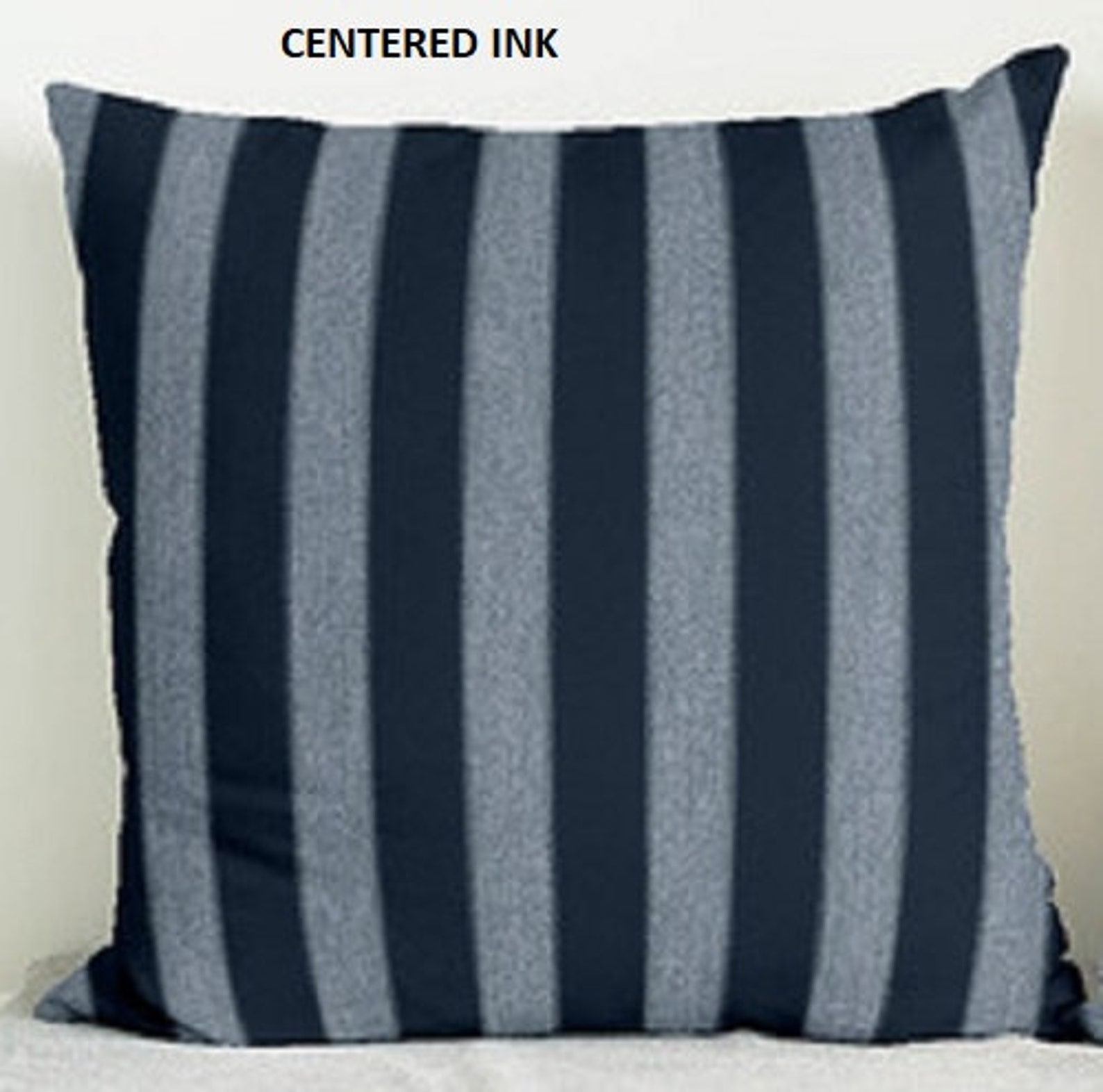 Sunbrella Pillows Centered Ink Embrace Indigo Canvas Haze Etsy