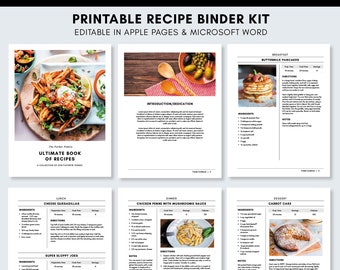 Cookbook Template For Word from i.etsystatic.com