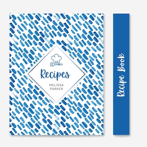Printable Kitchen Binder kit, Recipe Binder Cover, Editable Binder Inserts, DIY Recipe Binder, Watercolor Binder, Gifts for Her, Digital