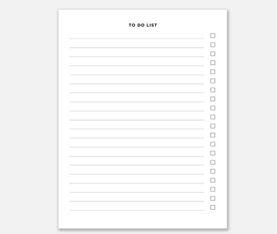 Printable to do list to do list simple to do list to do etsy australia
