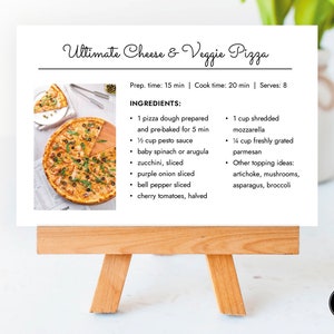 4x6 and 5x7 Recipe Card Template, Recipe Card MS Word Template, Printable Recipe Cards, Recipe Page, Editable Recipe Cards and Dividers image 3